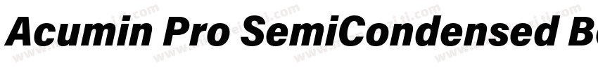 Acumin Pro SemiCondensed Bold字体转换